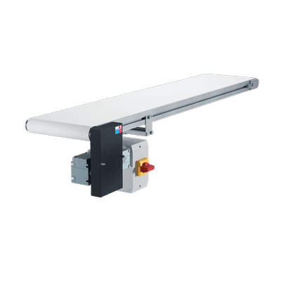 Belt Conveyor GUF-P 2000 with 90 W for lightweight and medium-weight parts, without control