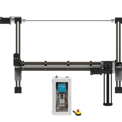 Room Linear Robot - Stepper Motors, Control Unit, Working Space 800x800x500 mm