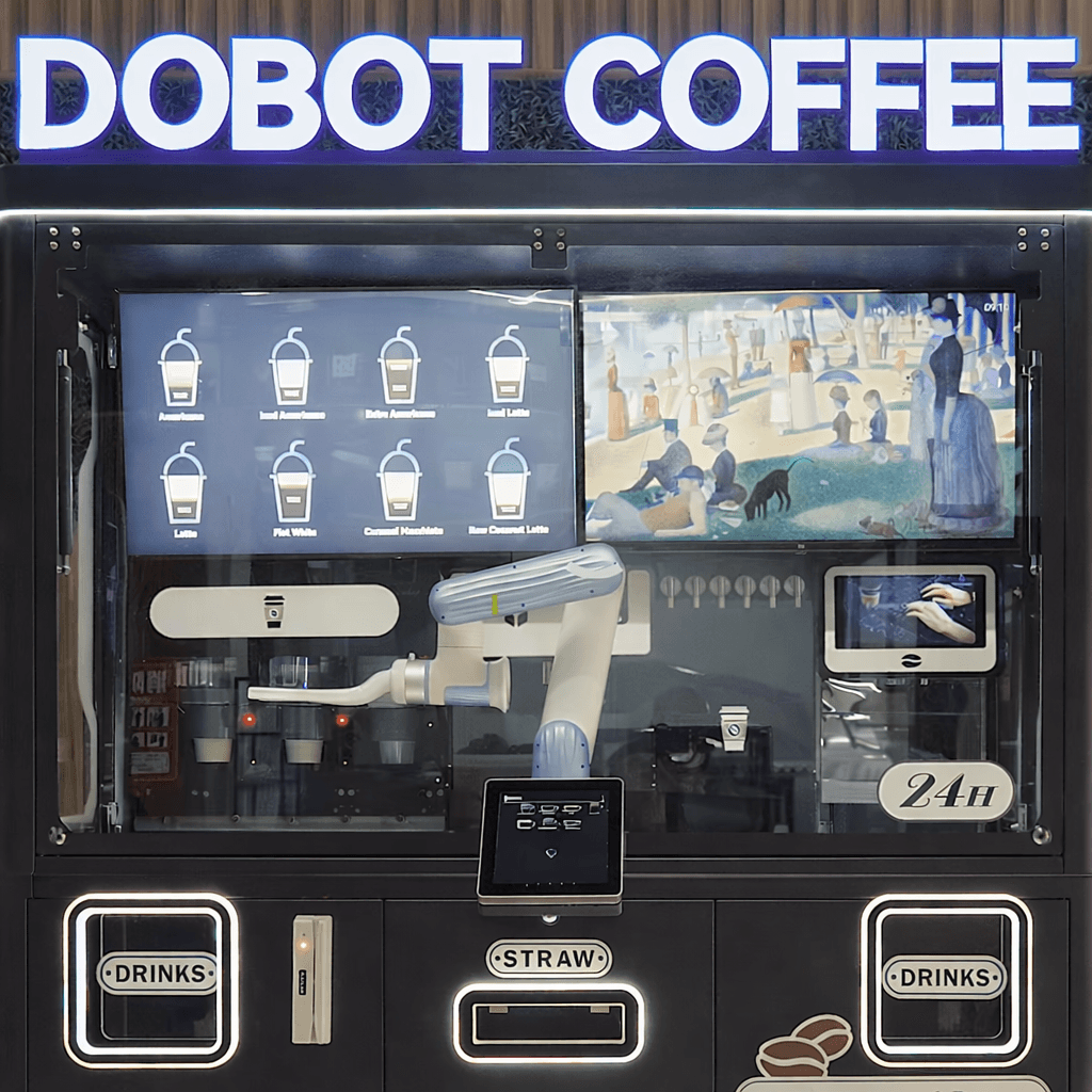 DOBOT Coffee machine | Automated Barista | Nova2 | 4 Flavor syrups