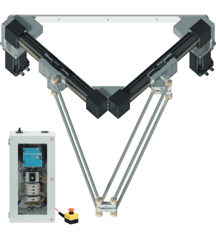 2-Achs Delta-Roboter | 2 DOF | 400 mm | 5kg